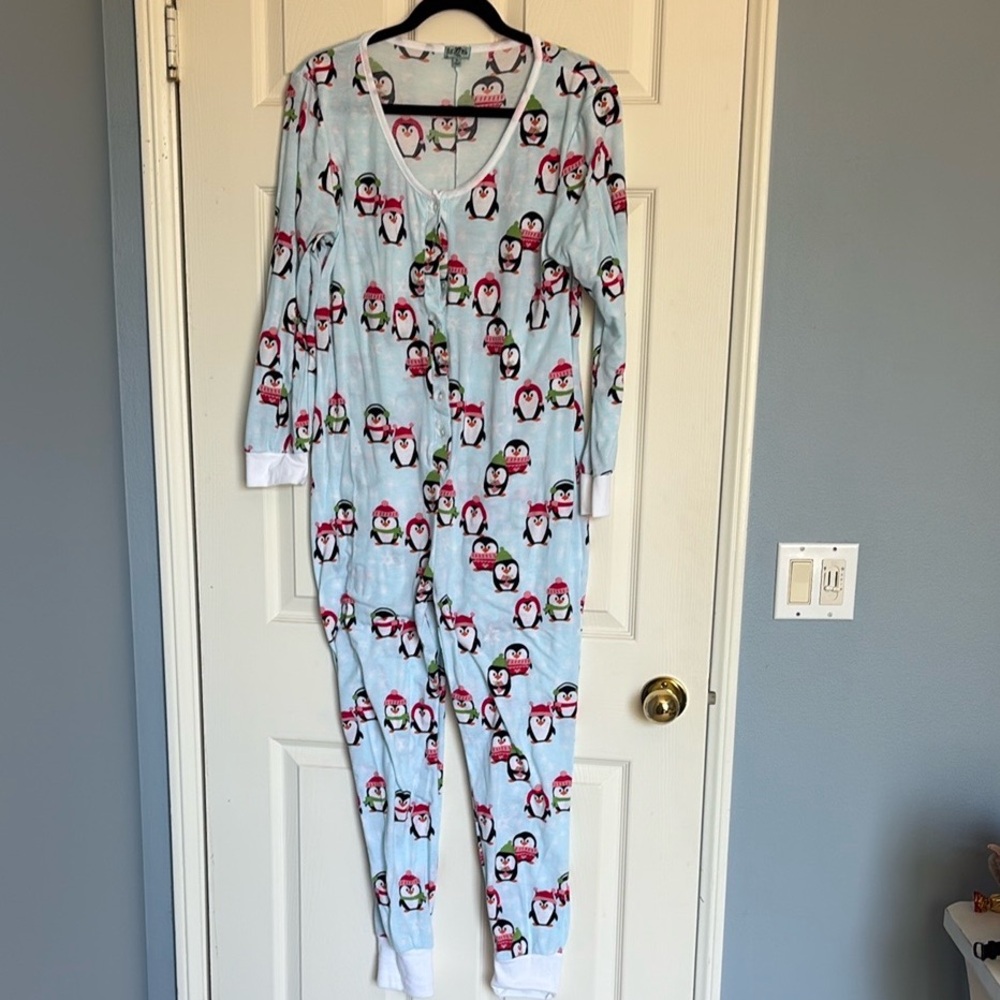 Penguin Print Pajama Onesie